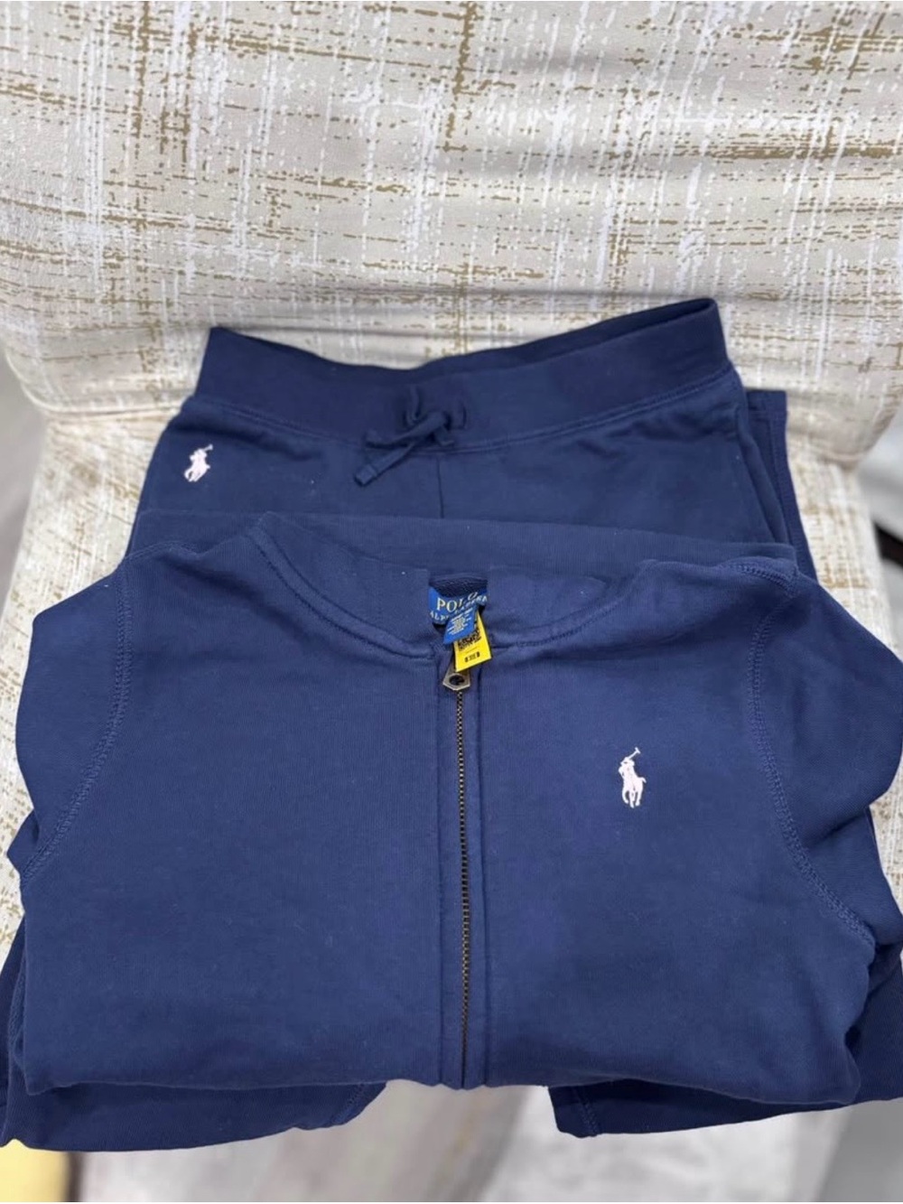 Polo by Ralph Lauren Navy Zip Hoodie and Joggers Set